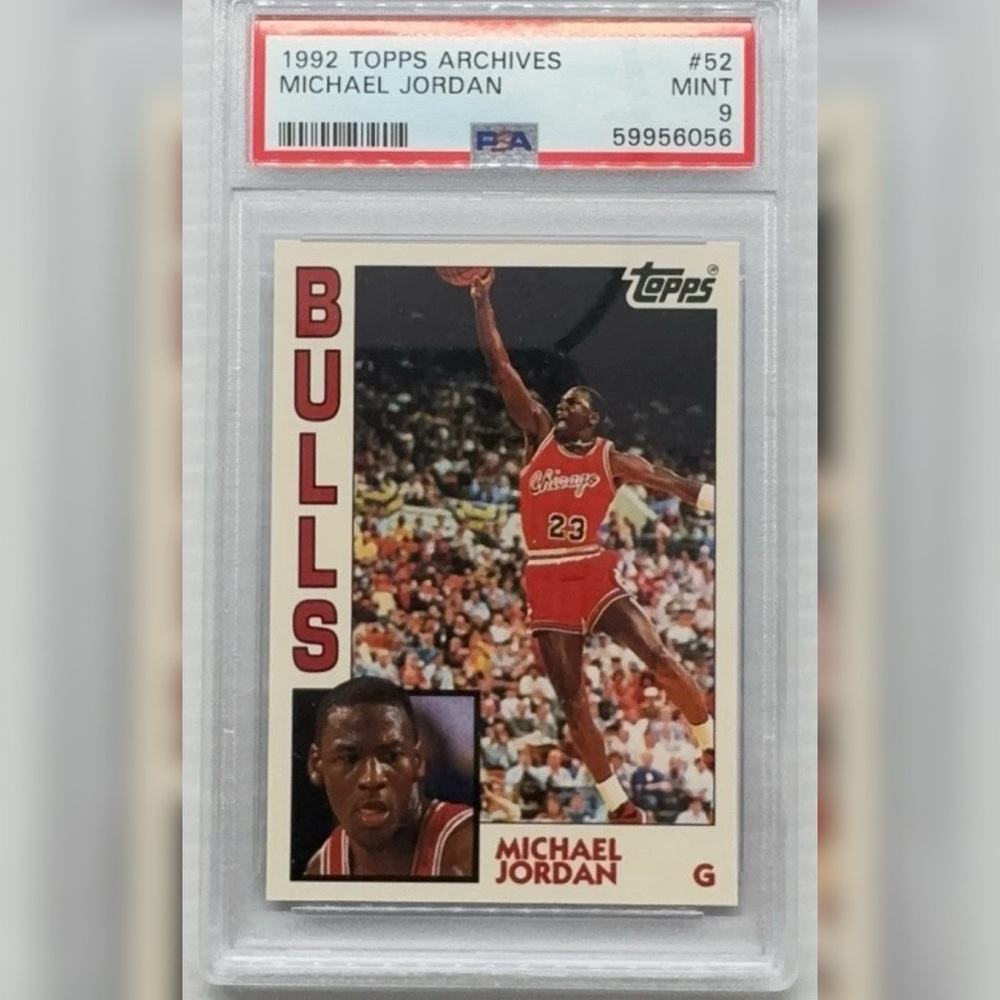 1992 Topps Archives Michael Jordan # 52 Card PSA 9